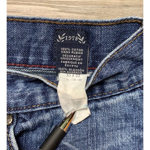 Chaps 1978 Demin Mens Straight Fit Jeans Cotton Medium Wash Size 30x32 - Picture 7 of 14